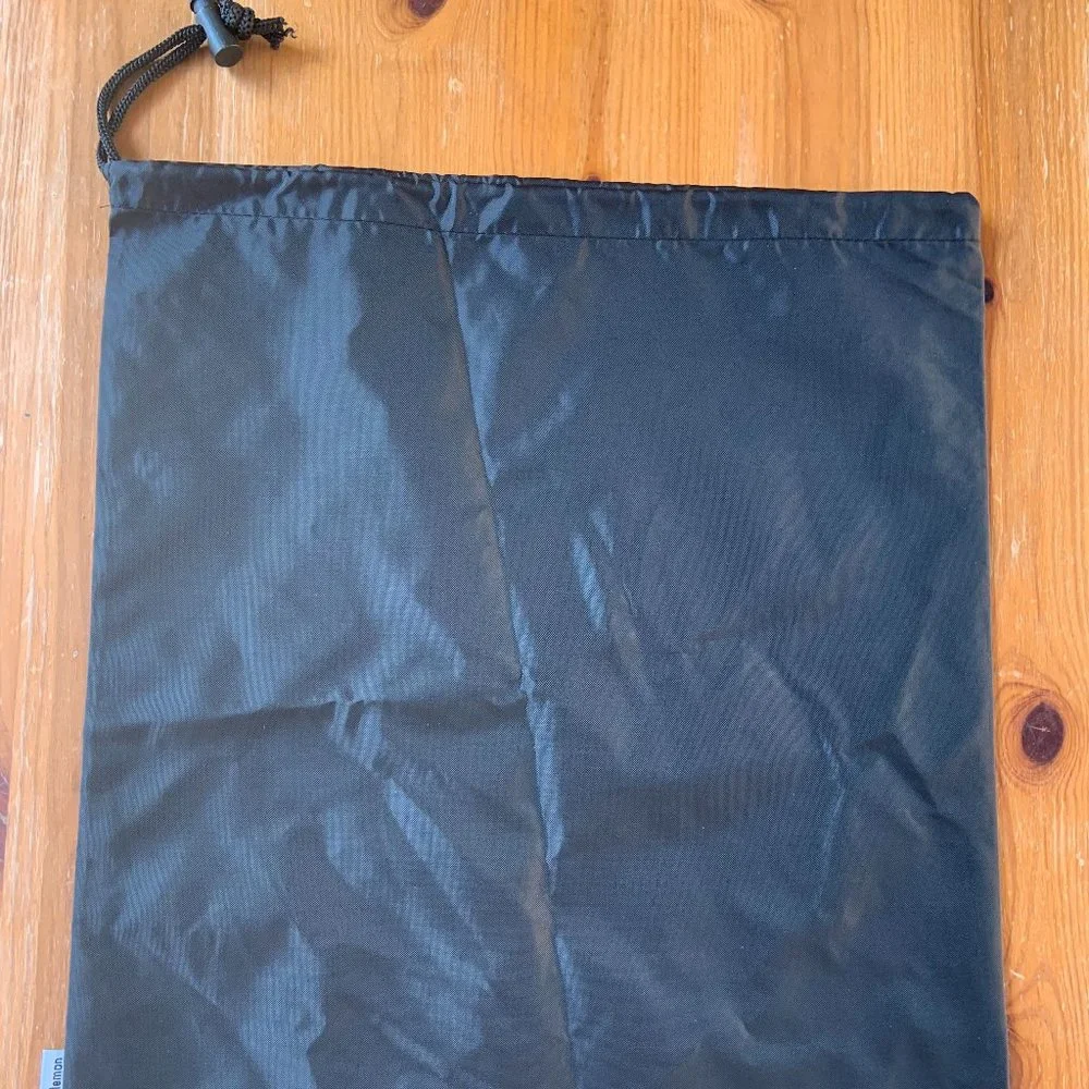 Black Lululemon Nylon Storage Bag